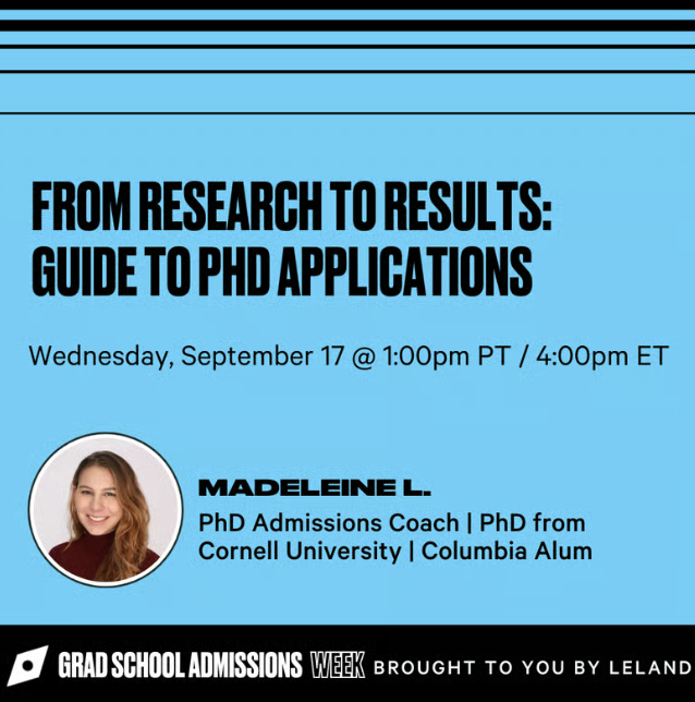 From Research to Results: Guide to PhD Applications