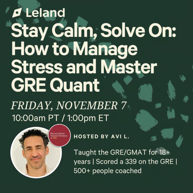 Stay Calm, Solve On: How to Manage Stress and Master GRE Quant
