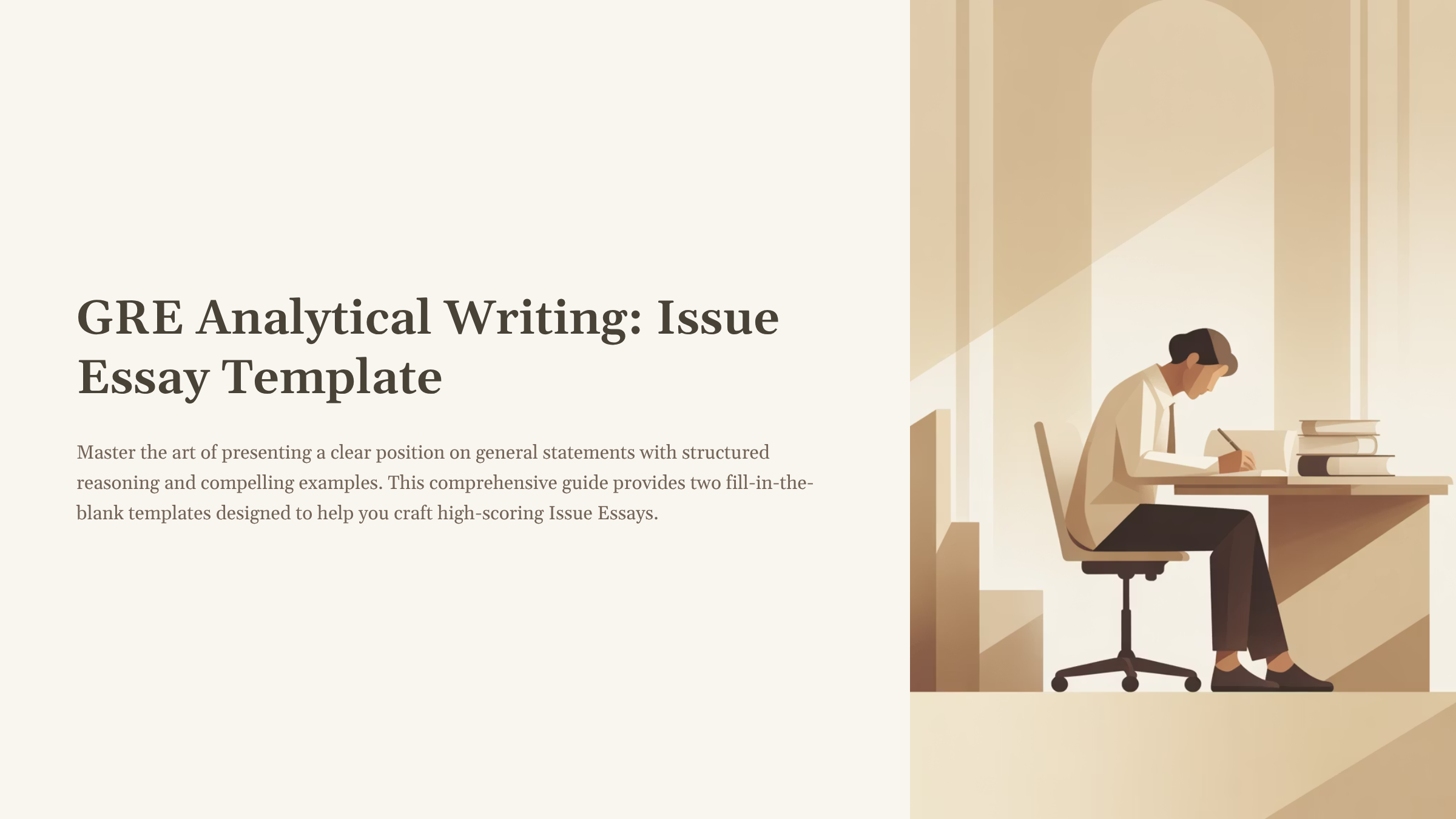 GRE Issue Essay Template & Writing Guide