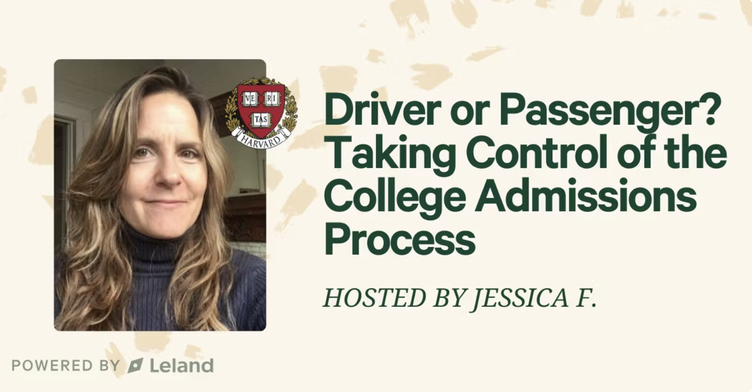 Driver or Passenger? Taking Control of the College Admissions Process