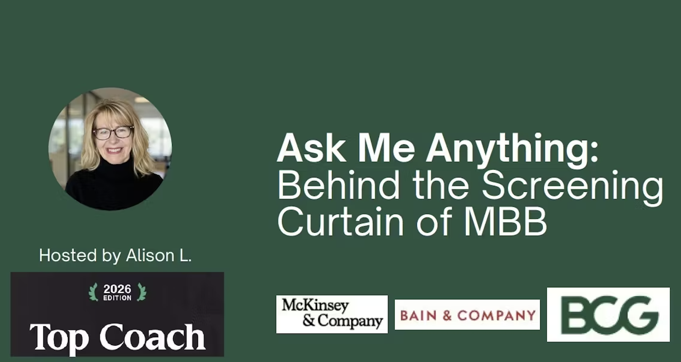 Ask Me Anything: Behind the screening curtain at MBB