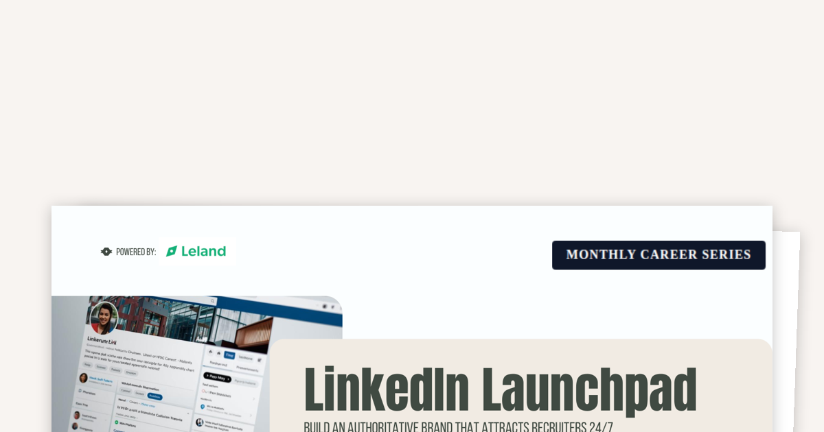 LinkedIn Launchpad: Profile to Profit