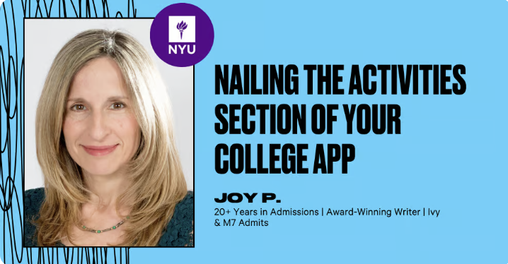 Nailing the Activities Section of Your College App