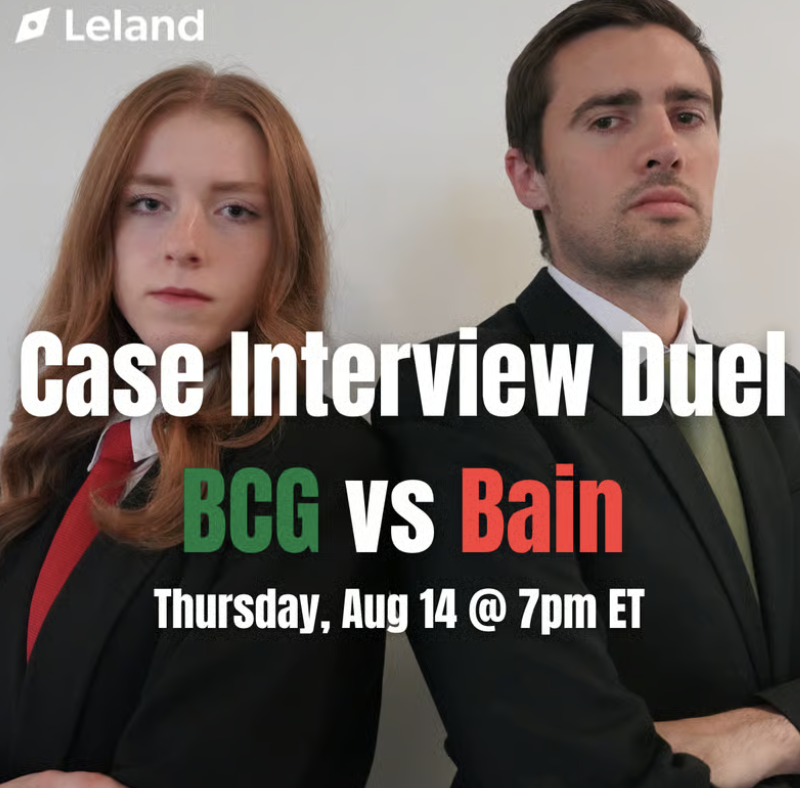 Live Case Interview Battle: BCG vs Bain