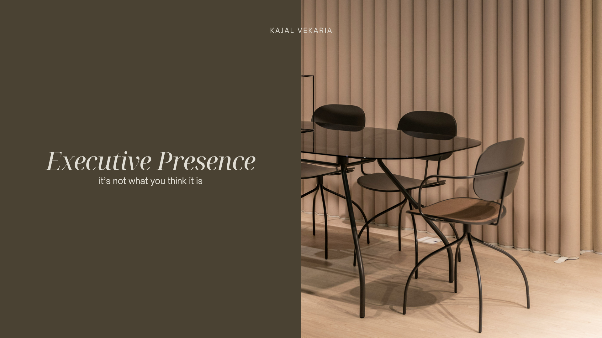 How to Lead the Room with Executive Presence