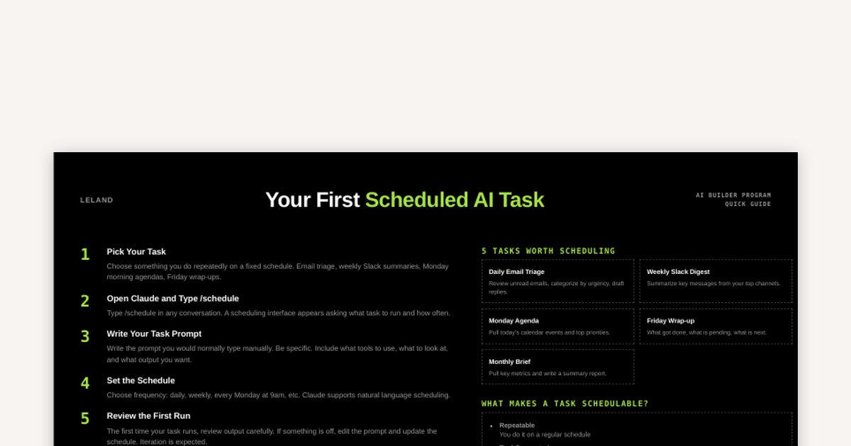 Create Scheduled Tasks in Claude