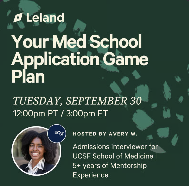 Your Med School Application Game Plan