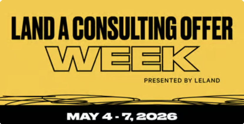 Land a Consulting Offer Week 2026