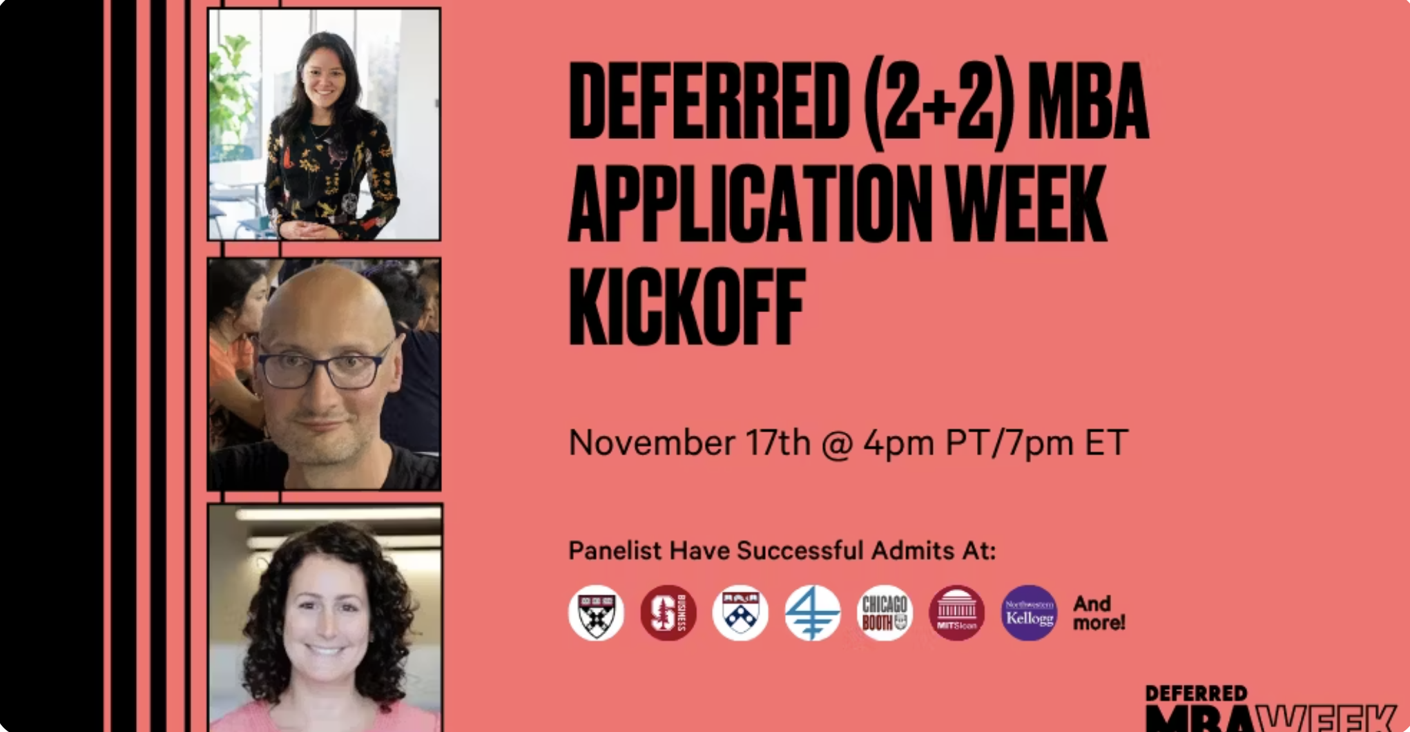 Deferred (2+2) MBA Application Week Kickoff