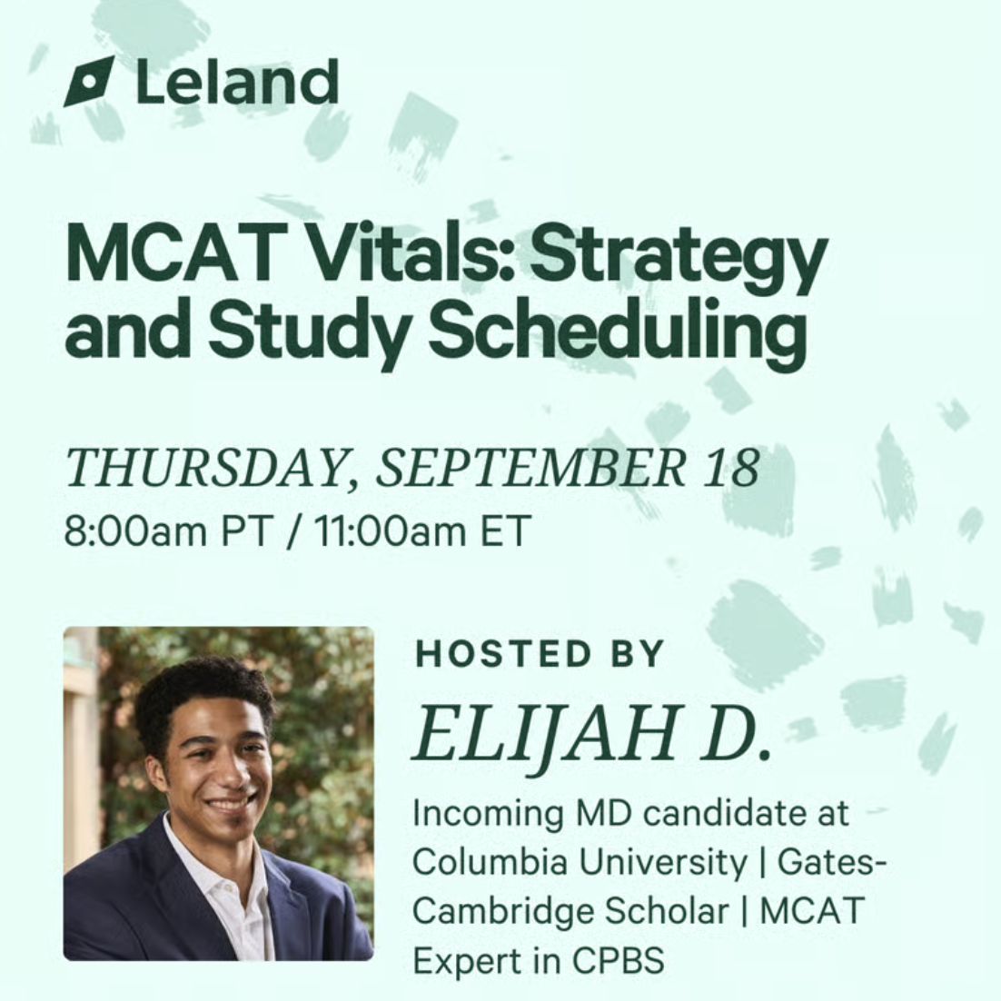 MCAT Vitals: Strategy and Study Scheduling