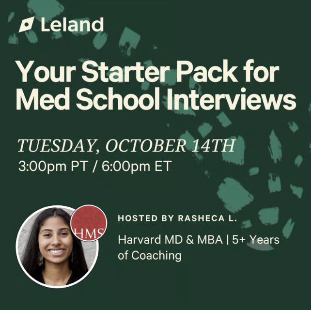Your Starter Pack for Med School Interviews