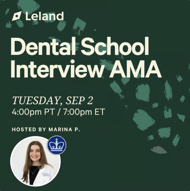 Dental School Interview AMA