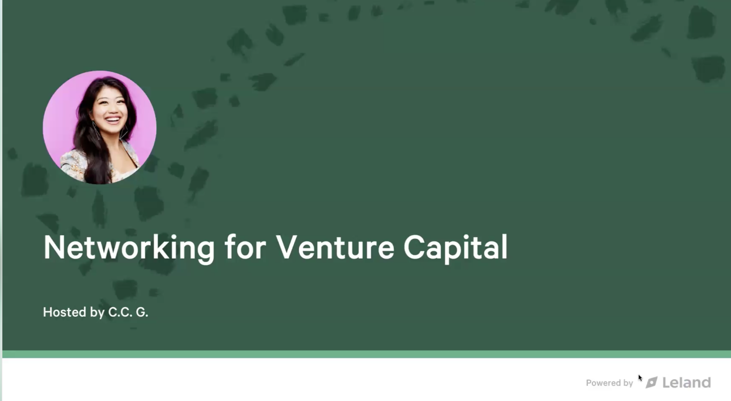 Networking for Venture Capital