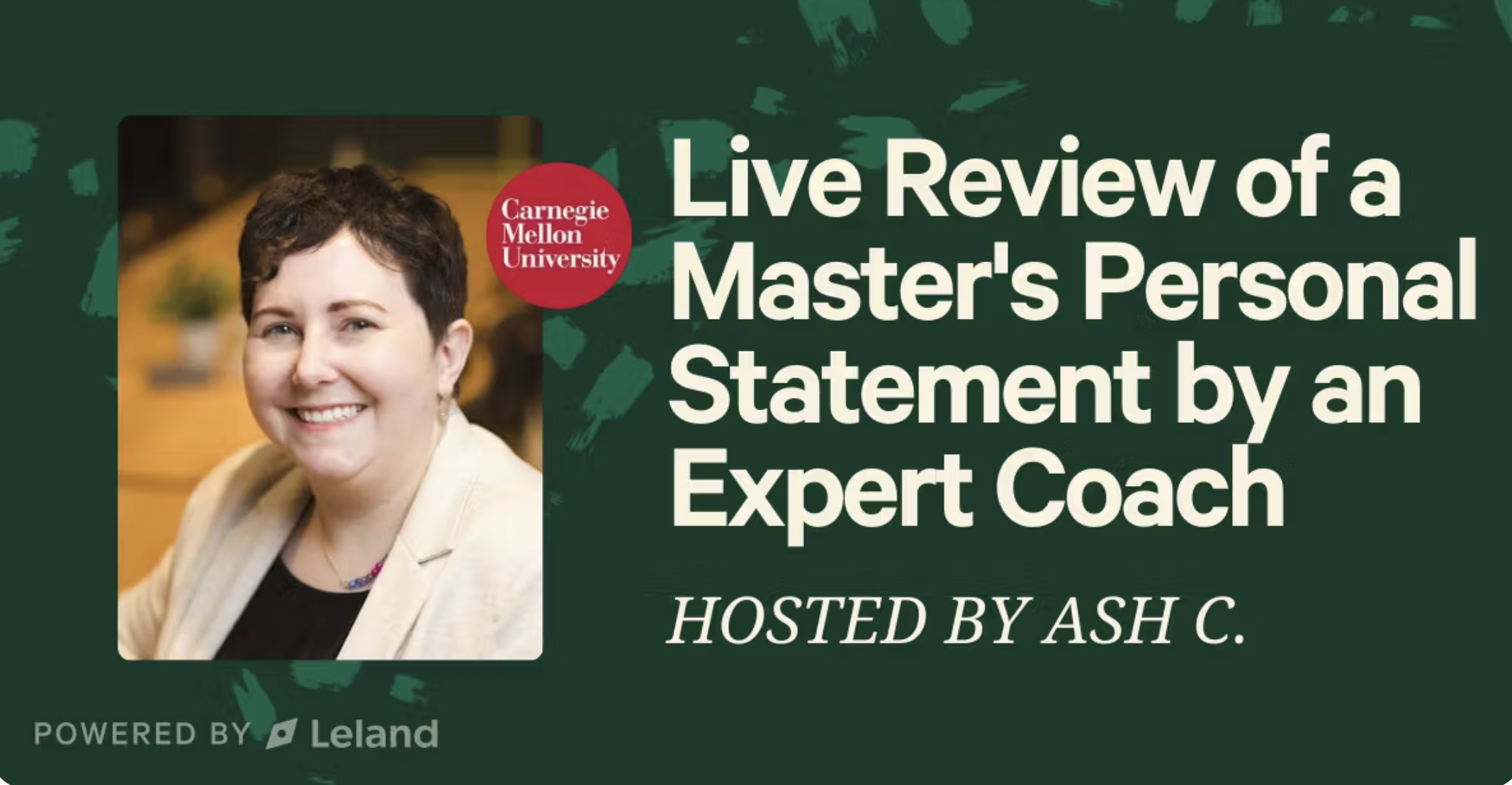 Live Review of a Master's Personal Statement by an Expert Coach
