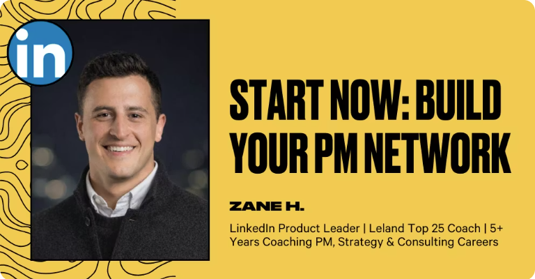 Start Now: Build Your PM Network