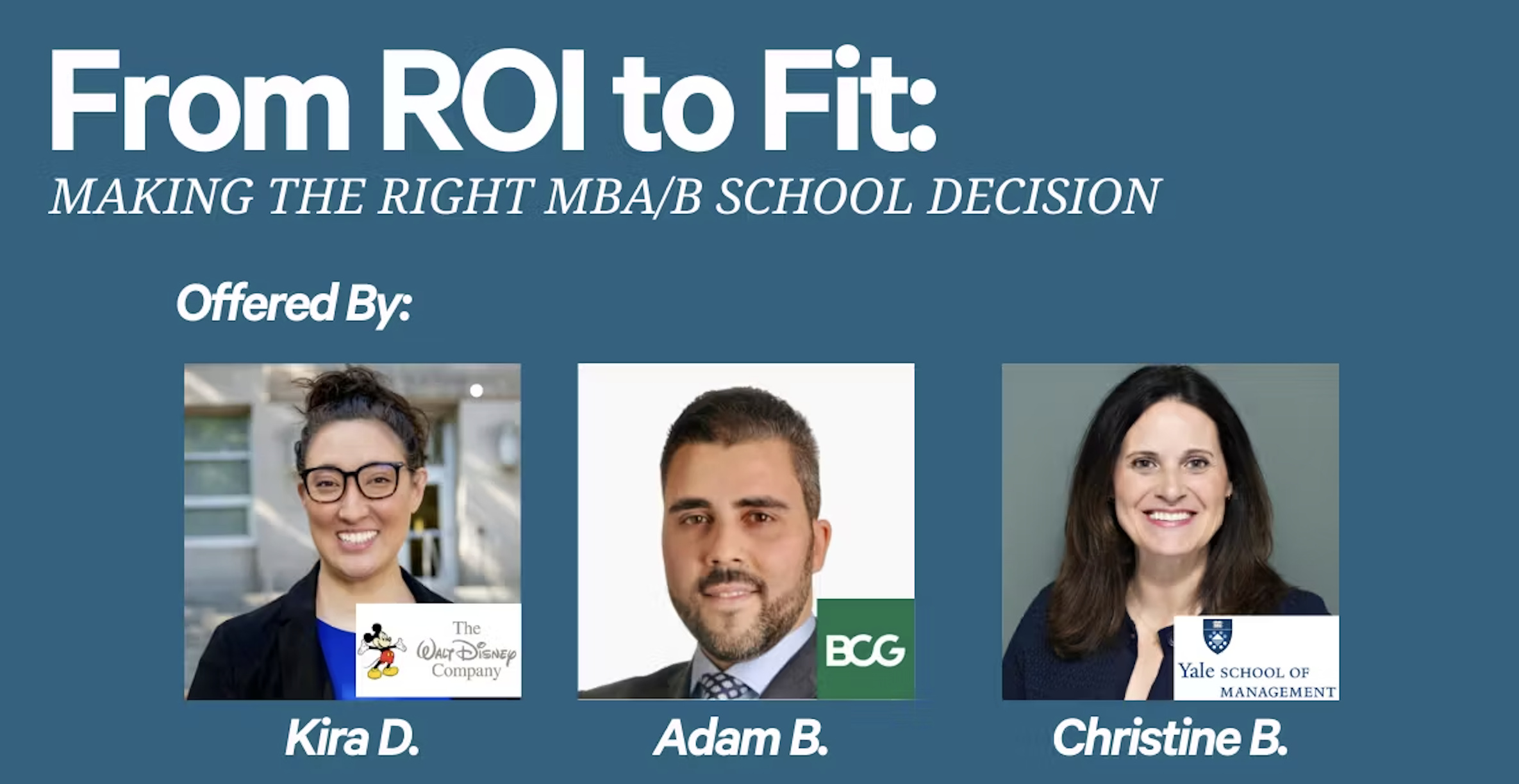 From ROI to Fit: Making the Right MBA/Grad School Decision