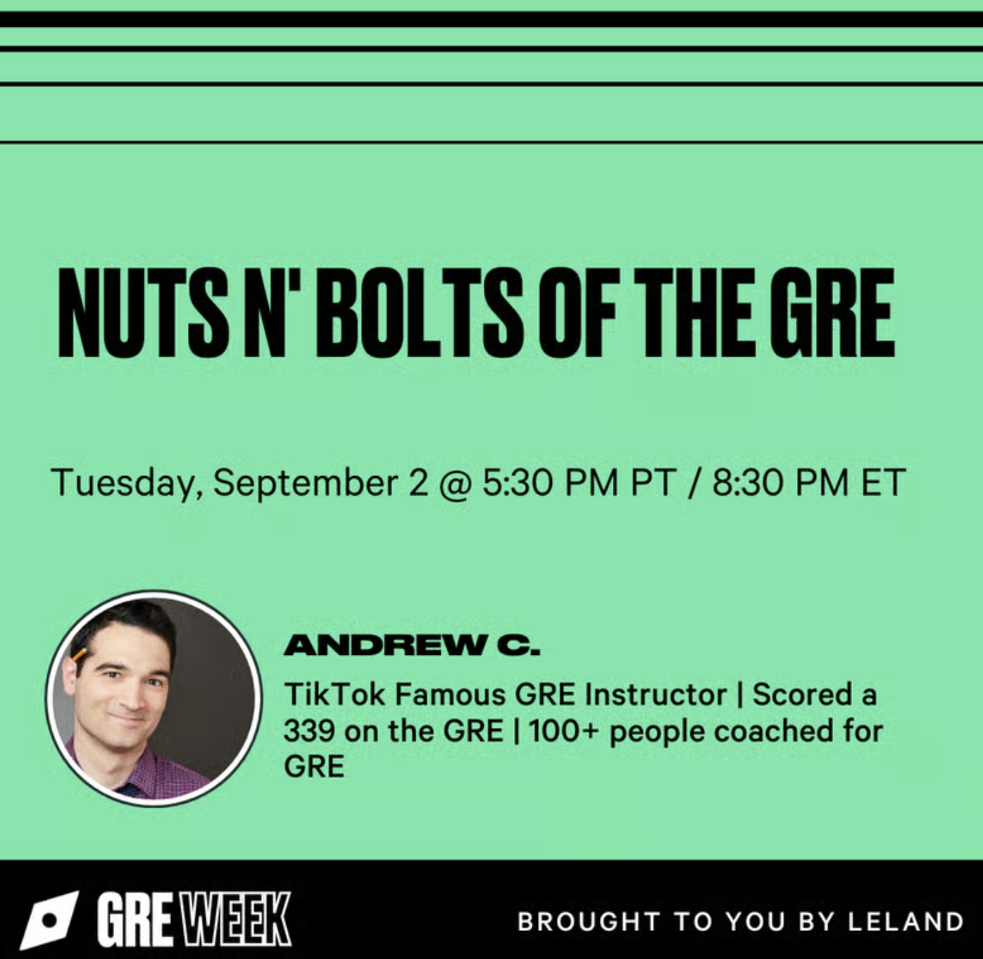 Nuts n' Bolts of the GRE