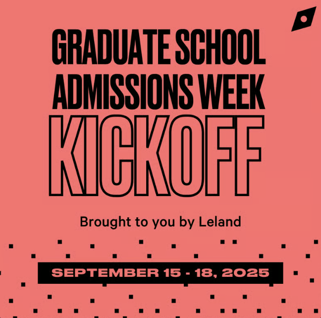 Graduate School Admissions Week (September 15-18) Kickoff