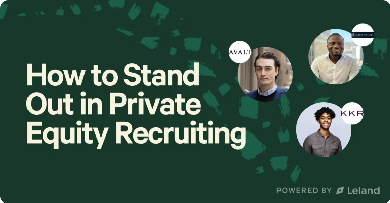 How to Stand Out in Private Equity Recruiting