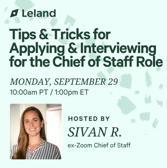 Tips & Tricks for Applying & Interviewing for the CoS Role