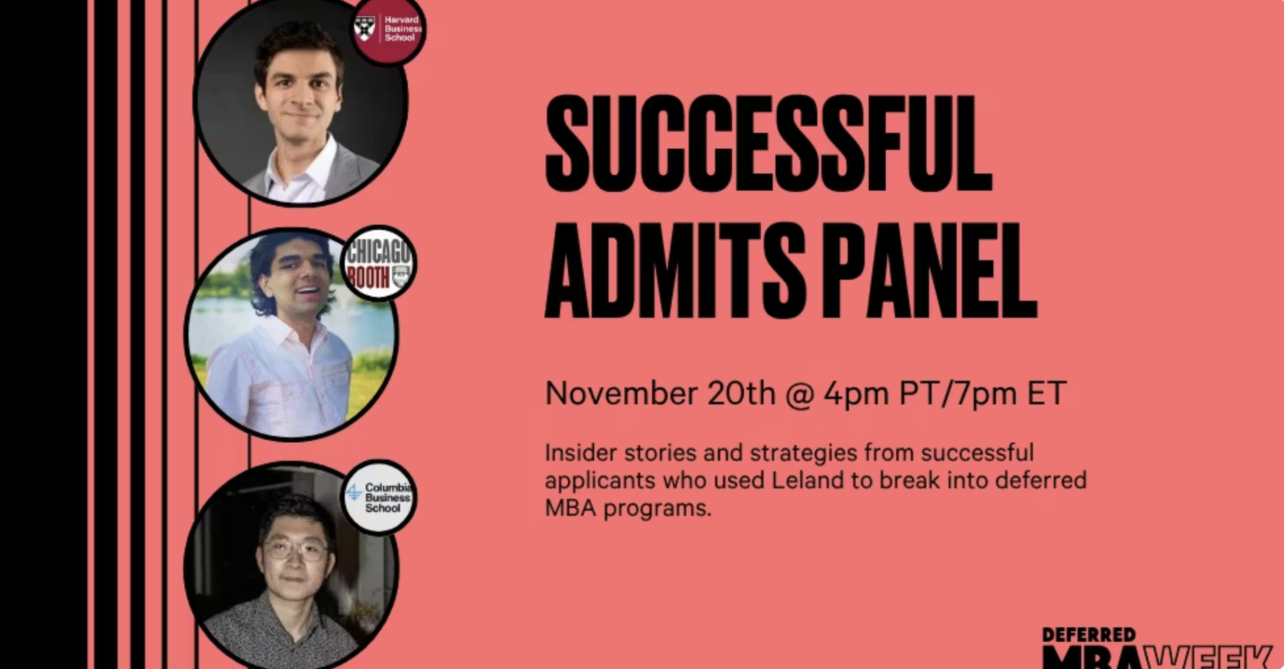 Successful Admits Panel