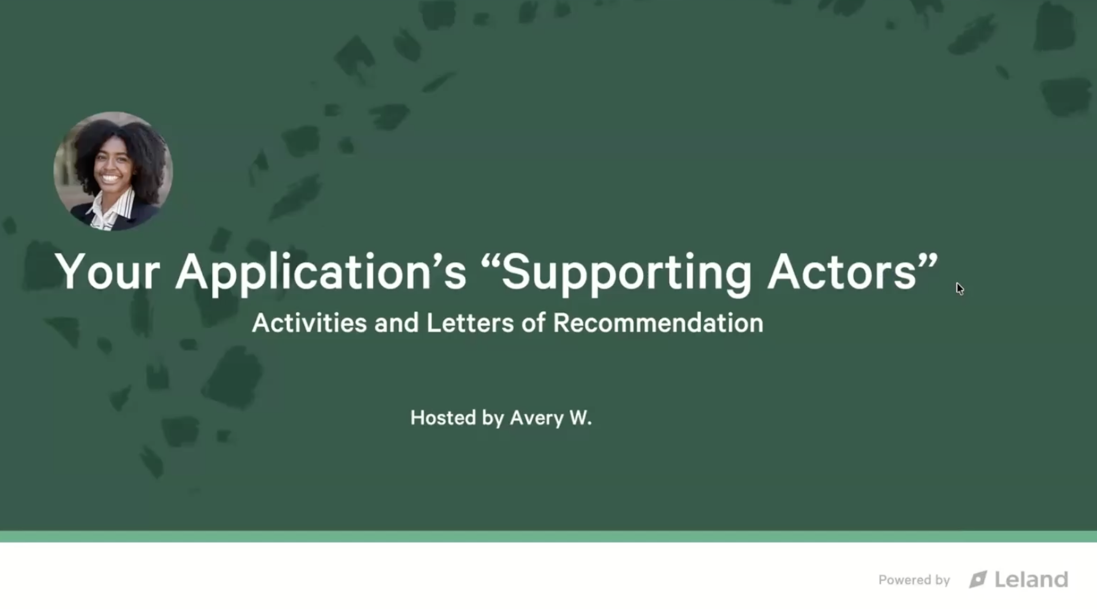Session 2 - Your Application's "Supporting Actors"