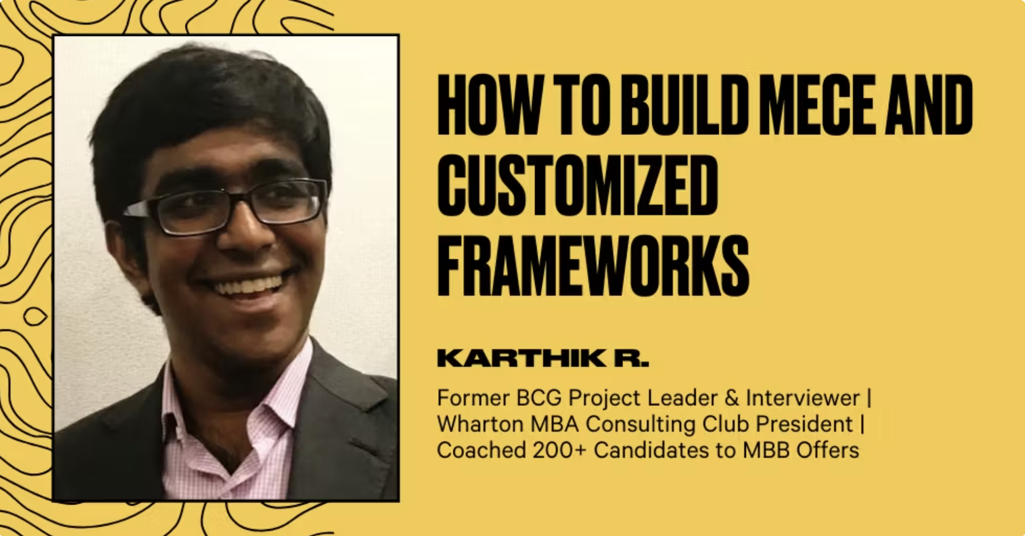 How to build MECE and Customized Frameworks