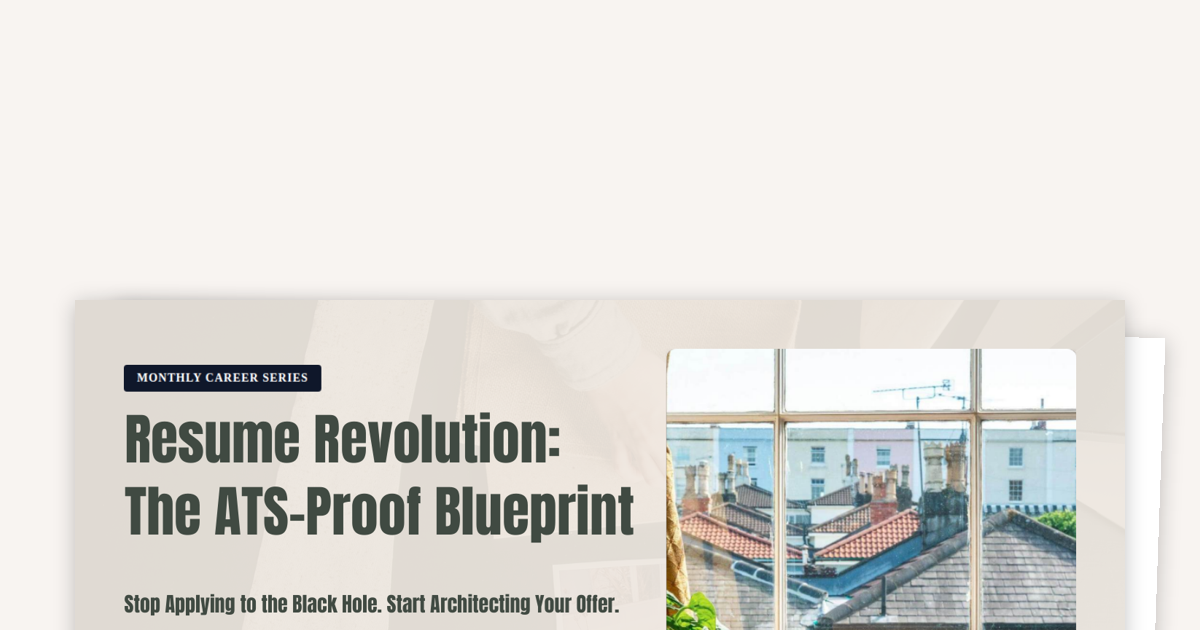 Resume Revolution: The ATS-Proof Blueprint