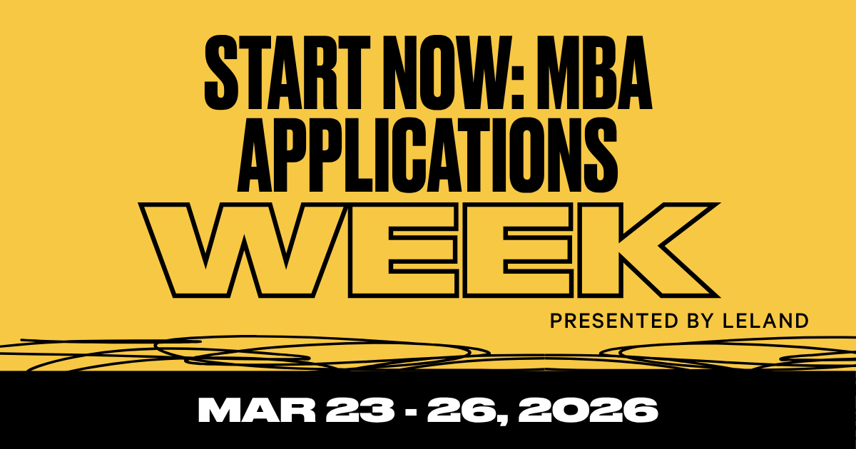 Start Now MBA Week March 2026
