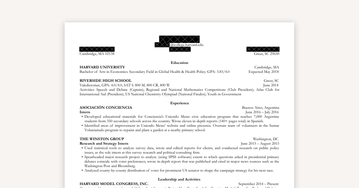Successful Bain Resume – Economics, Research, and Global Leadership