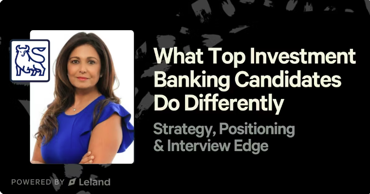 What Top Investment Banking Candidates Do Differently: Strategy, Positioning & Interview Edge
