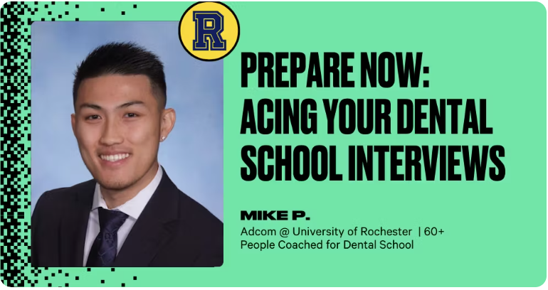 Prepare Now: Acing Your Dental School Interviews