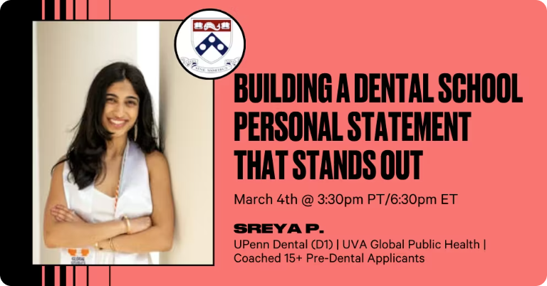 Building a Dental School Personal Statement That Stands Out