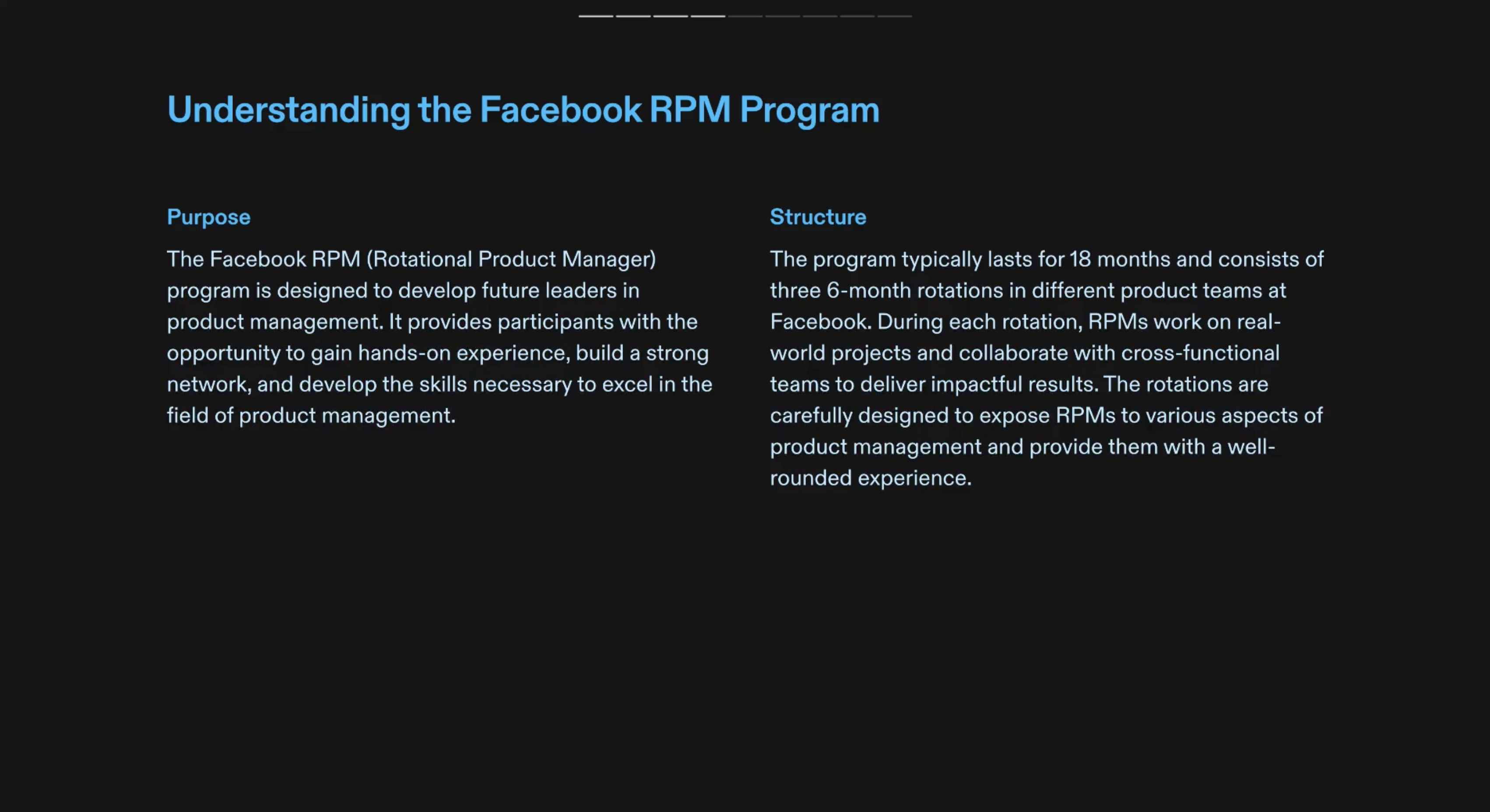 Meta RPM Program