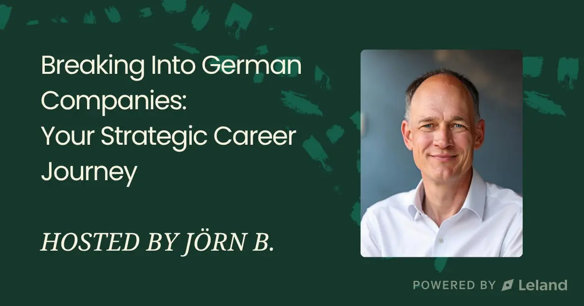 Breaking Into German Companies: Your Strategic Career Journey